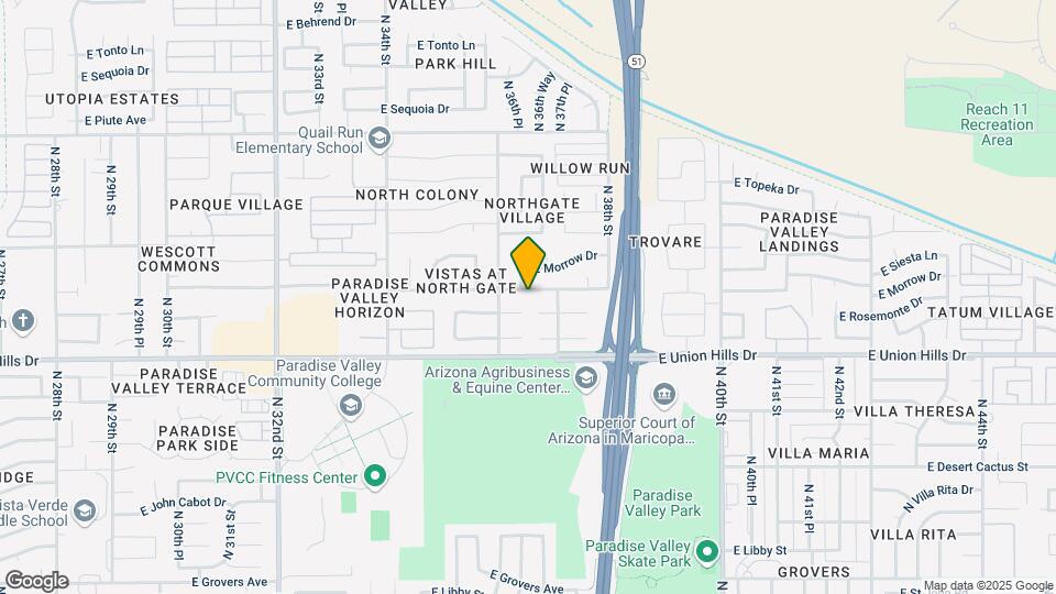 3625 E Rosemonte Dr Map and Location Details