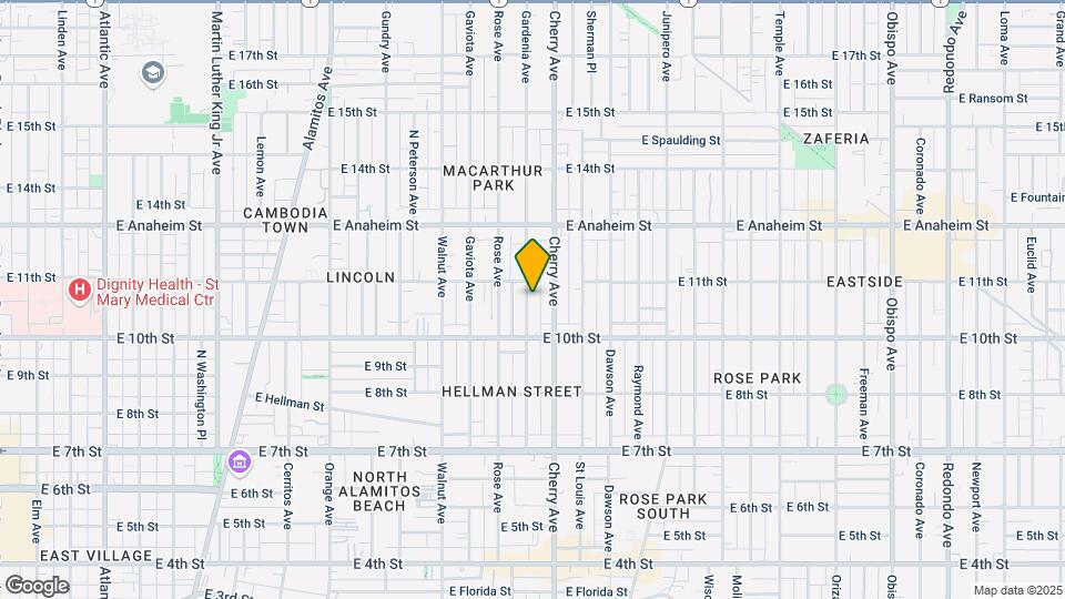1070 Gardenia Ave Mapa y Detalles de la Ubicación
