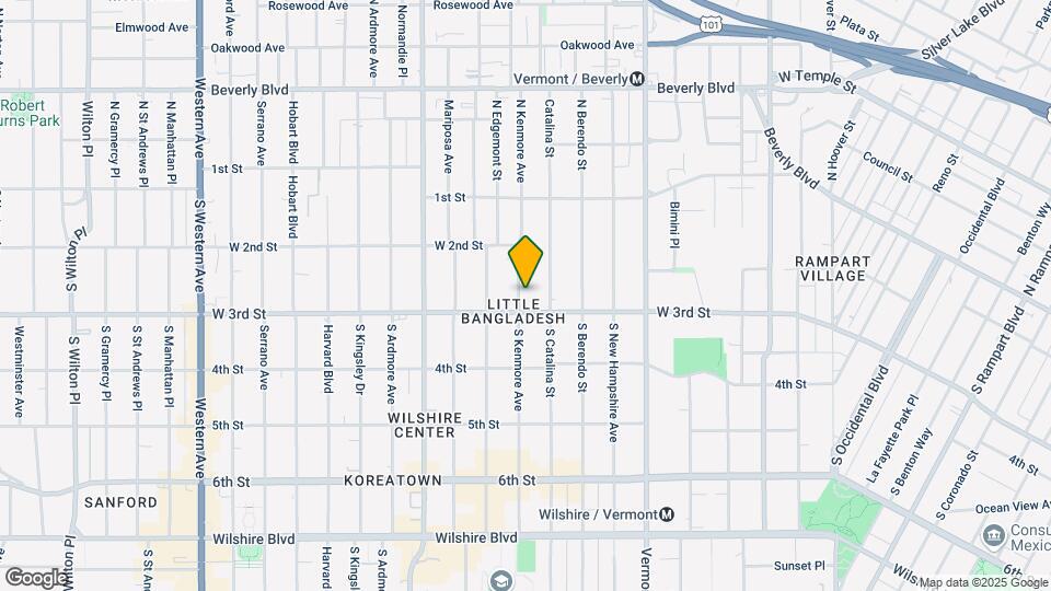 258 S Kenmore Ave Mapa y Detalles de la Ubicación