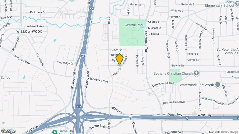 9201 Rhea Dr Map and Location Details