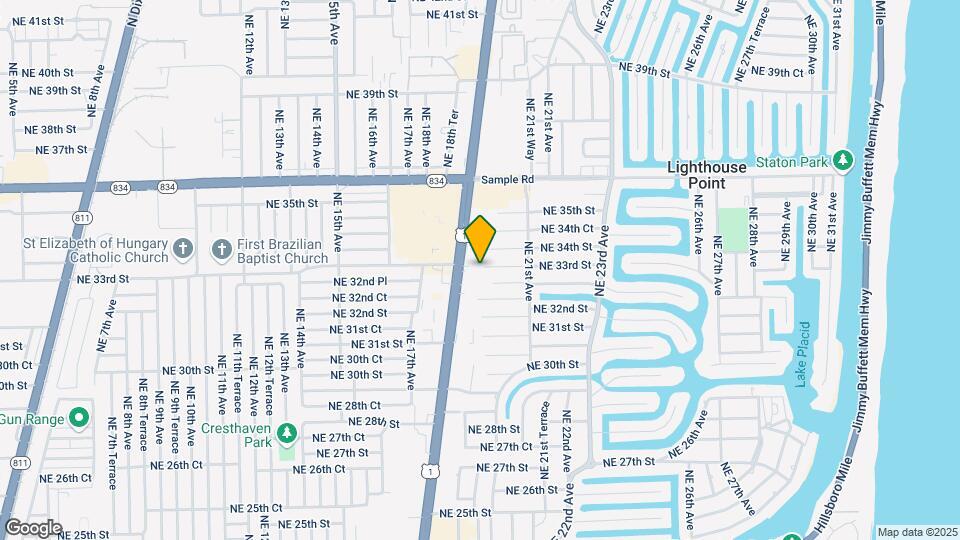 1952 NE 33rd St, Unit A Map and Location Details