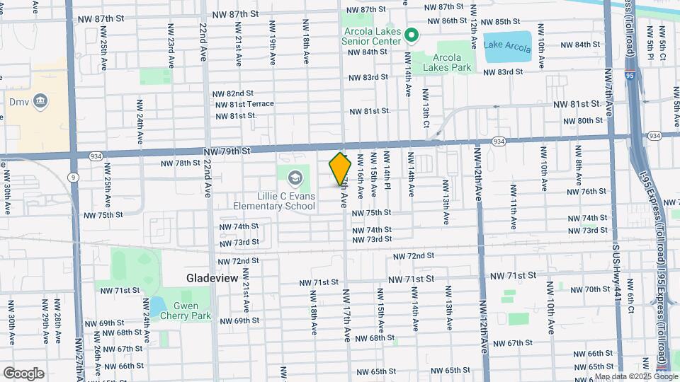 1712 NW 76th Terrace Map and Location Details