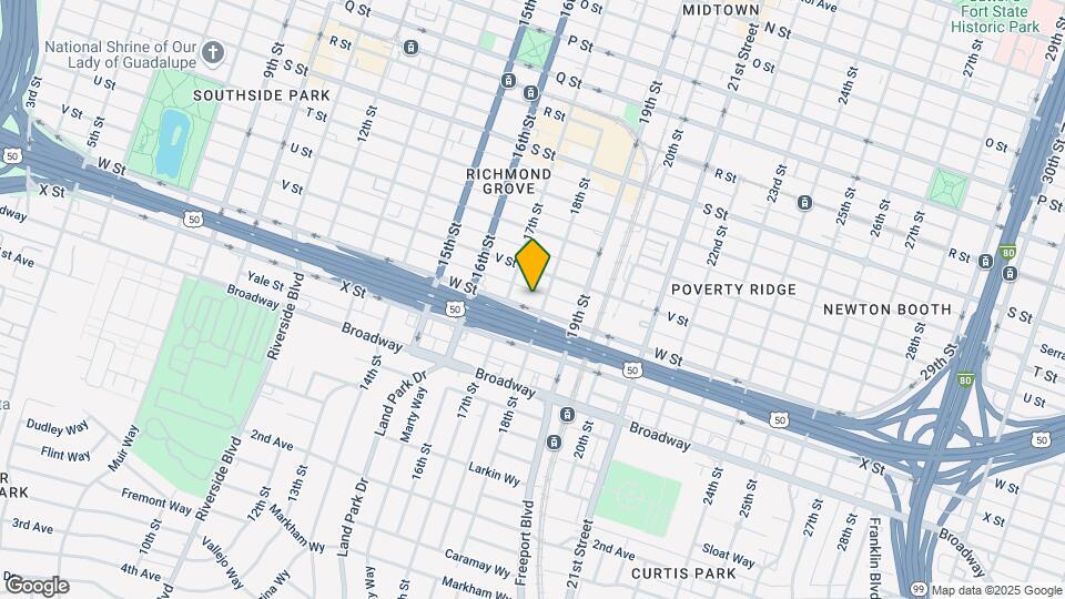 1721 W St Map and Location Details
