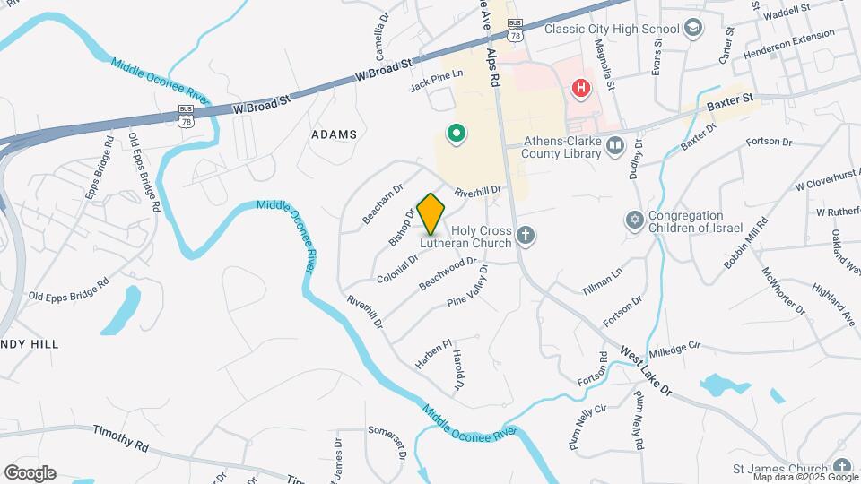 116 Colonial Dr Map and Location Details