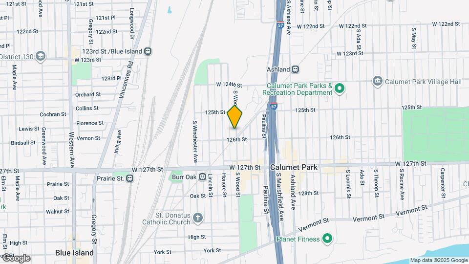 12532 S Wood St Map and Location Details