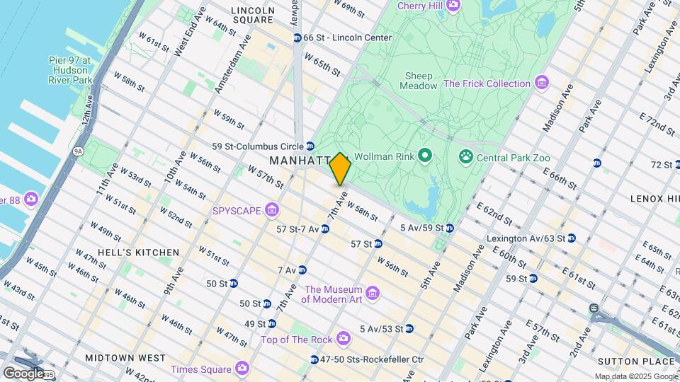 200 Central Park S-Unit -16L Map and Location Details