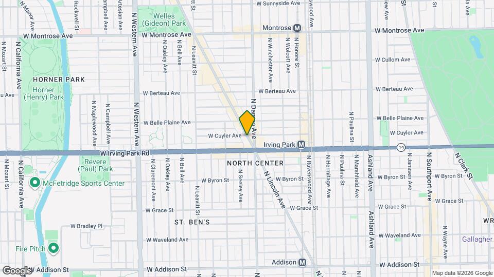 4024 N Lincoln Ave, Unit 4C Map and Location Details