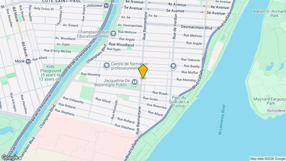 5830 Bannantyne Rue Map and Location Details