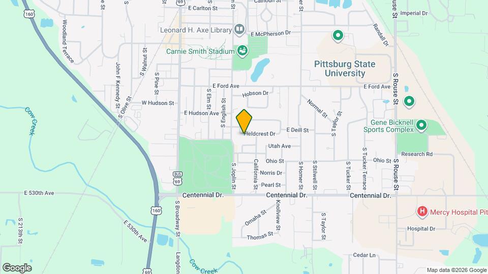 410 Fieldcrest Dr Map and Location Details