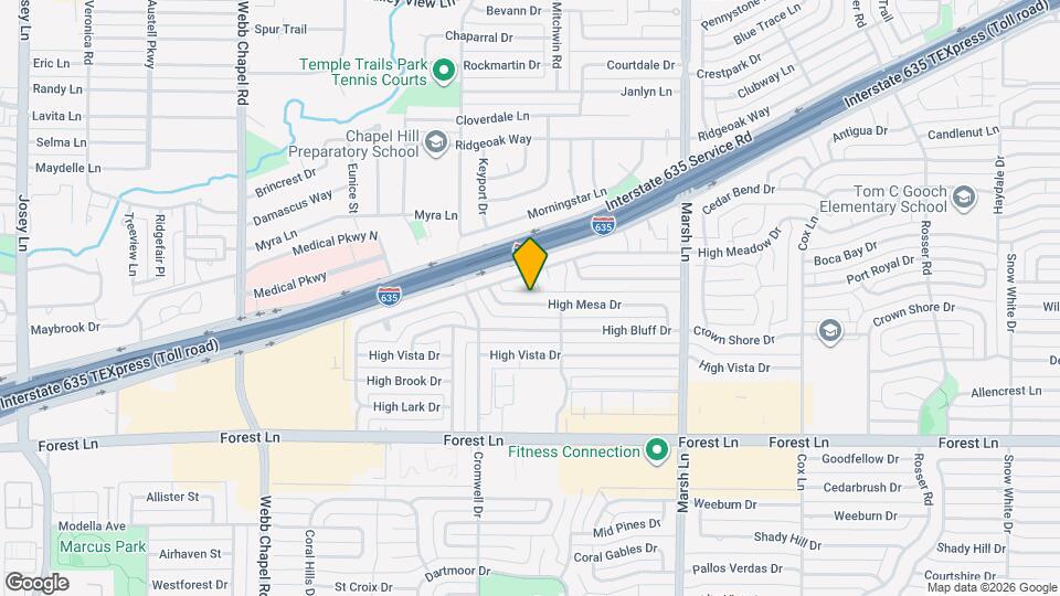 3439 High Mesa Dr Map and Location Details