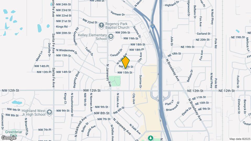 709 NW 15th St Map and Location Details