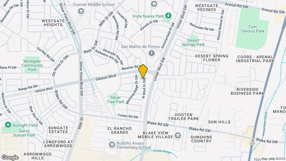 8401 Winter Sage Rd SW Mapa y Detalles de la Ubicación