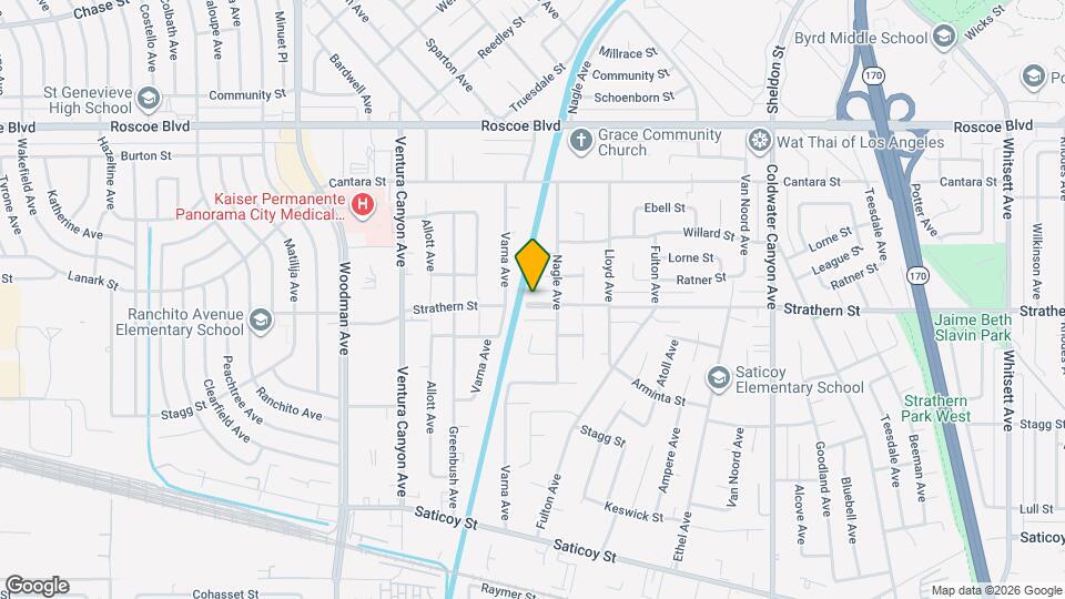 13327 Strathern St Map and Location Details