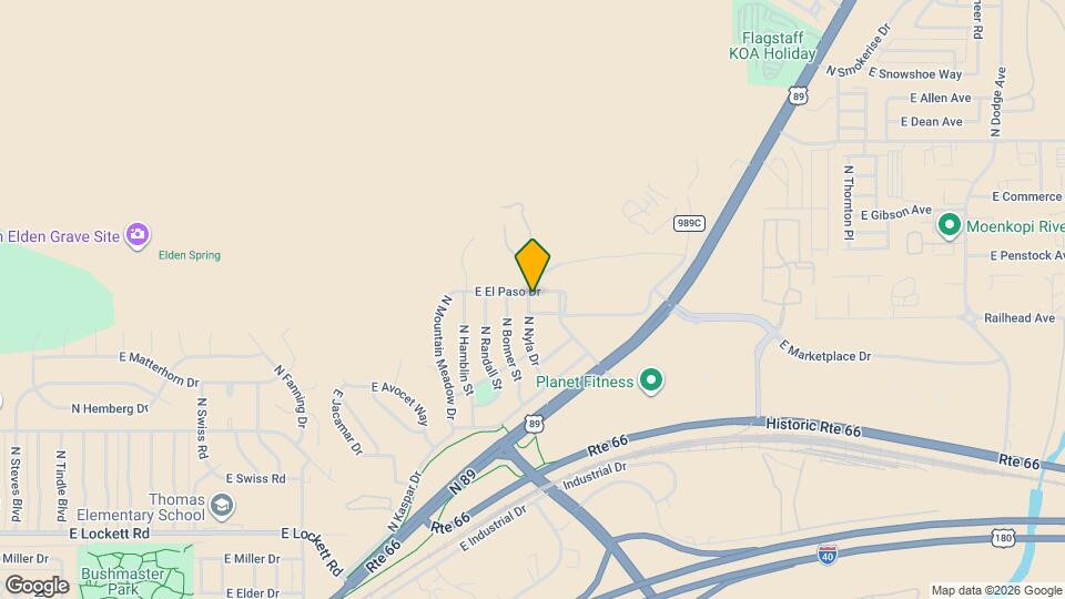 3983 E El Paso Dr Map and Location Details