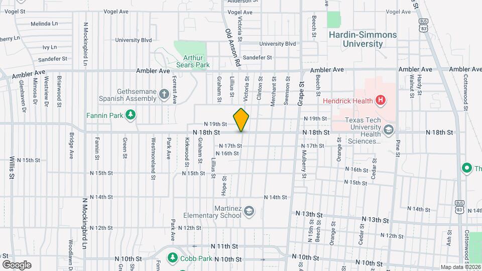 1742 Victoria St Map and Location Details