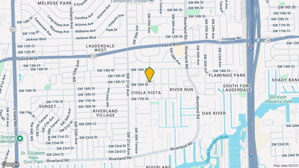 2831 SW 16th Terrace Map and Location Details