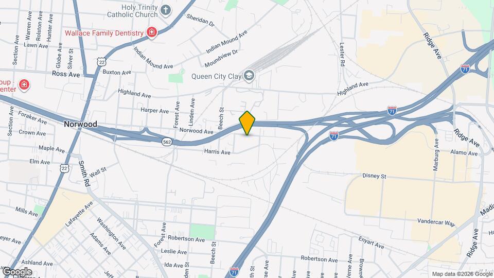 2745 Norwood Ave Map and Location Details