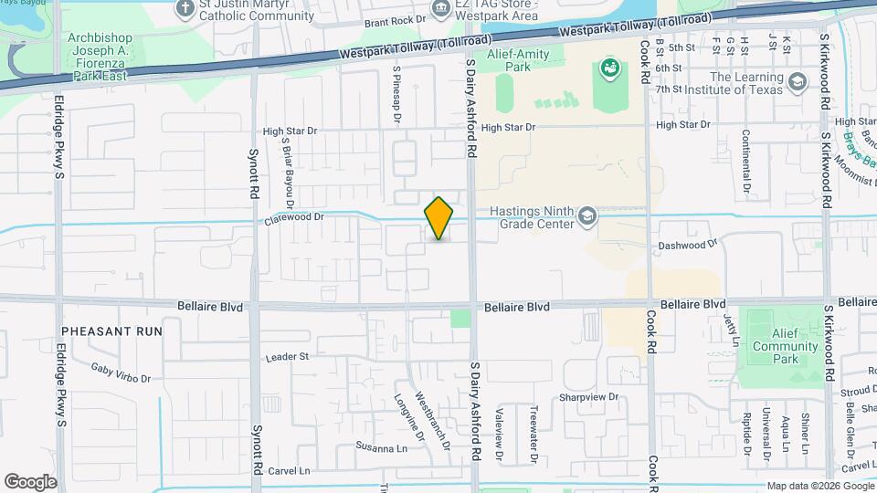 Falls of Bellaire Mapa y Detalles de la Ubicación