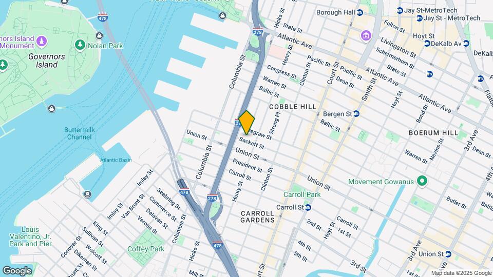 189 Sackett St Map and Location Details