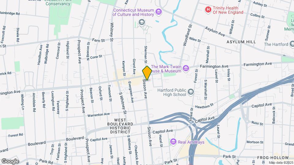 252 Sisson Ave Mapa y Detalles de la Ubicación