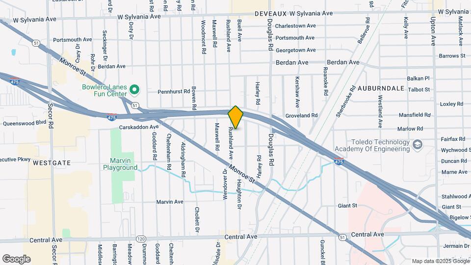 3532 Rushland Ave Map and Location Details