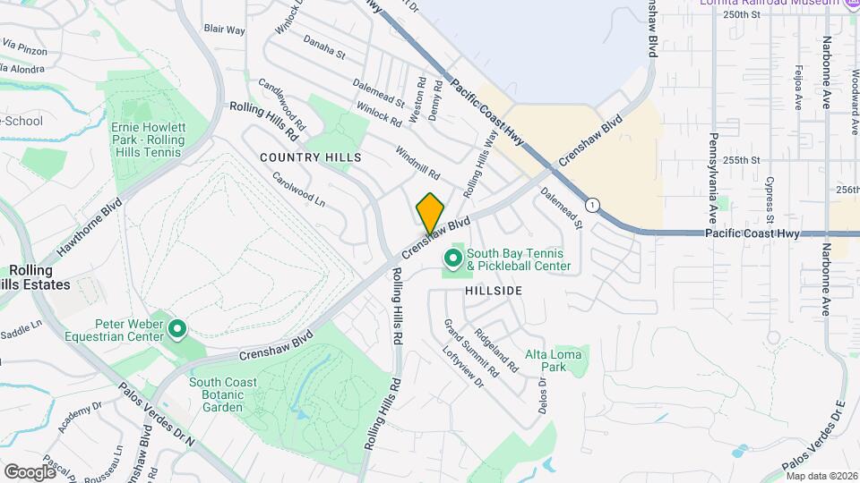 25660 Crenshaw Blvd Mapa y Detalles de la Ubicación