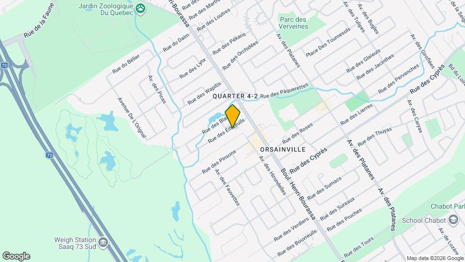 5134 Des Écureuils St Map and Location Details