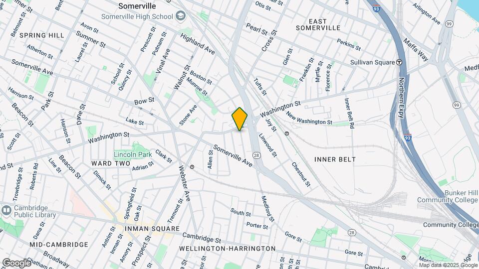 52 Mansfield St, Unit 1 Map and Location Details
