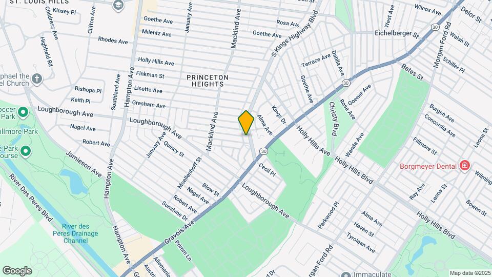 6451 S Kingshighway Blvd Mapa y Detalles de la Ubicación