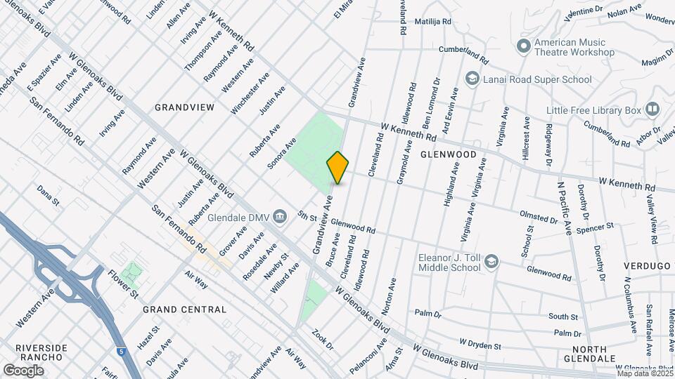 1344 Grandview Ave Map and Location Details