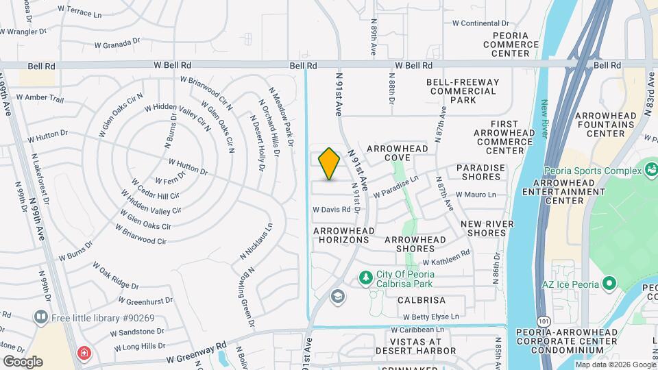9211 W Sandra Terrace Map and Location Details