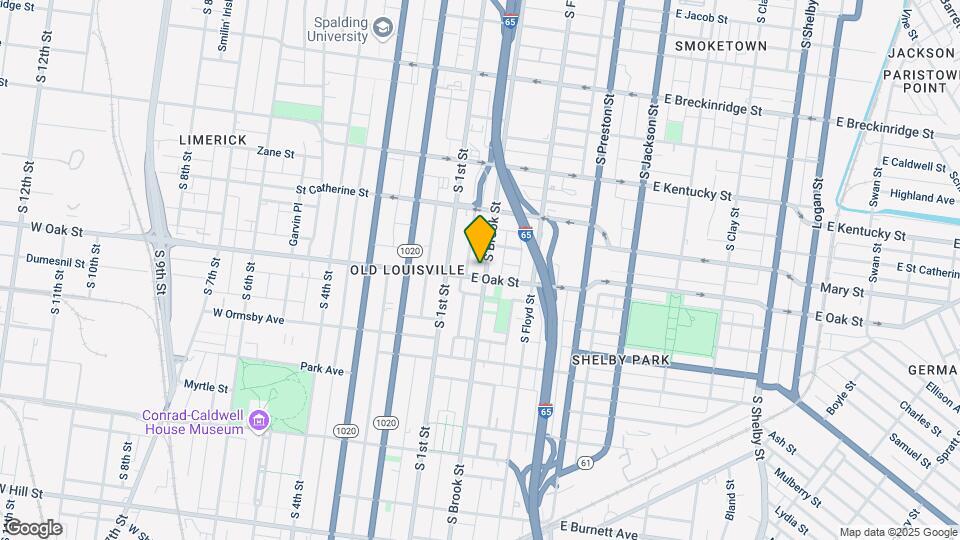1156 S Brook St Map and Location Details