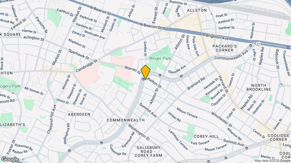 1444 Commonwealth Ave Map and Location Details