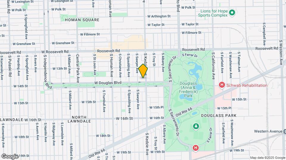 Lawndale Apartments Mapa y Detalles de la Ubicación