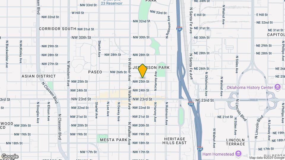 2601 N Hudson Ave Map and Location Details