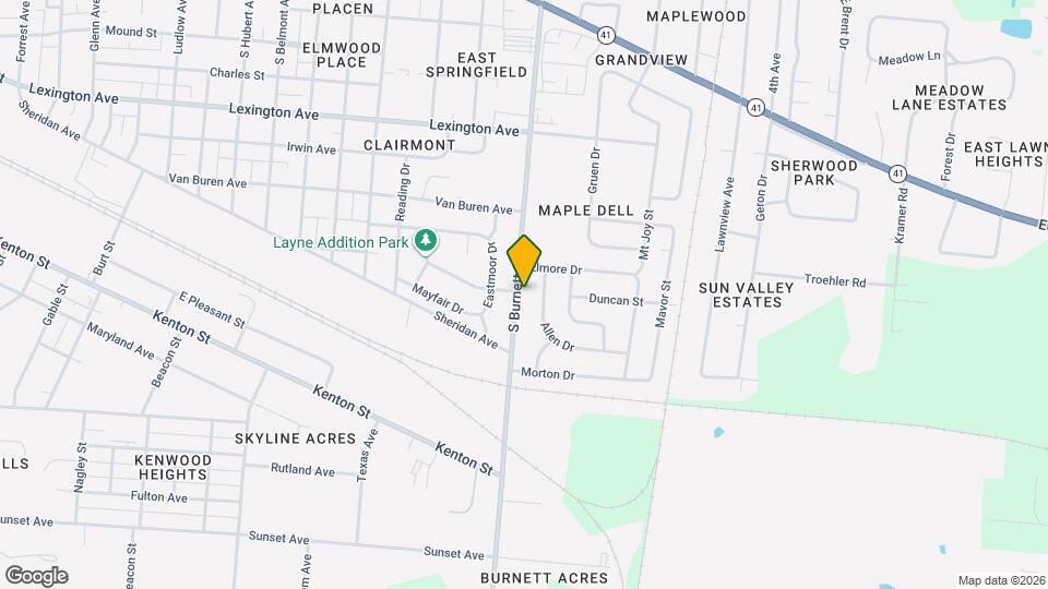 814 S Burnett Rd Map and Location Details