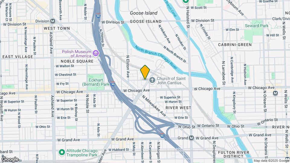 1059 W Fry St Map and Location Details
