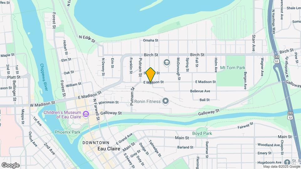 1025 E Madison St Map and Location Details