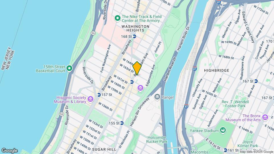 448-450 W 163rd St Mapa y Detalles de la Ubicación