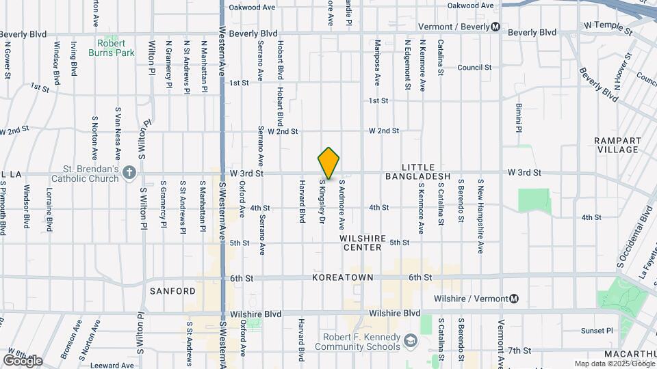 318 S Kingsley Dr Mapa y Detalles de la Ubicación