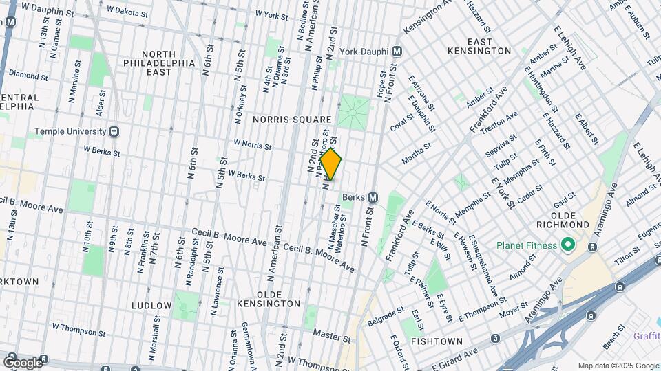 173 W Berks St, Unit 507 Map and Location Details