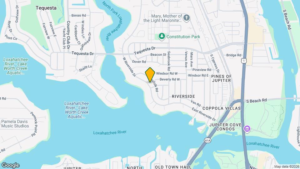 227 W Riverside Dr Map and Location Details