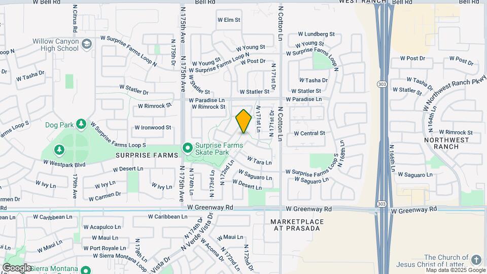 15882 N 172nd Ln Map and Location Details