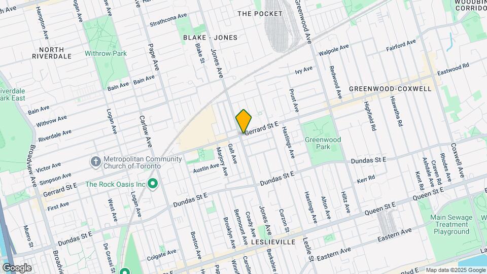 1075 Gerrard St E Map and Location Details