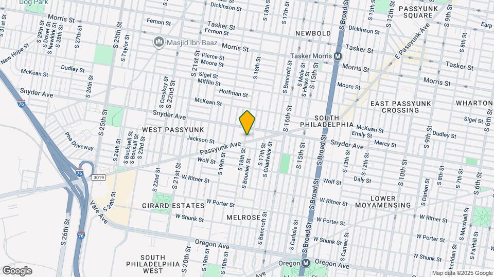 1747 W Passyunk Ave Map and Location Details