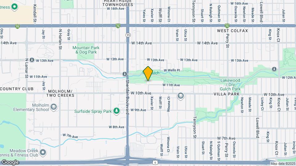 4903 W 11th Ave Map and Location Details