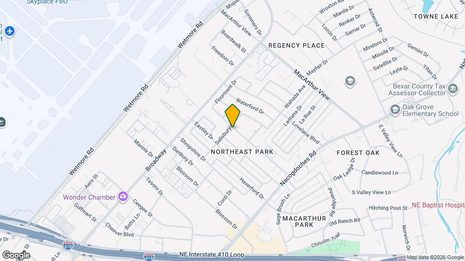 2610 Woodbury Dr Map and Location Details