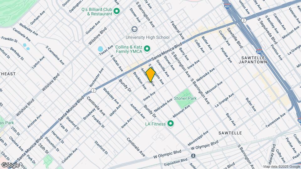 1611 Armacost Ave Map and Location Details