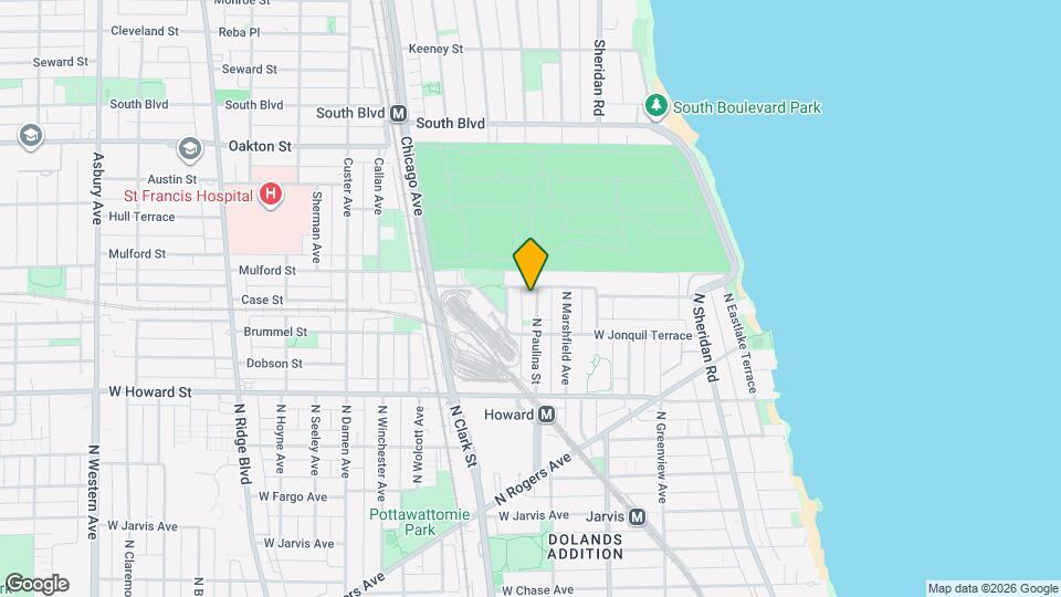 7732 N Paulina St Map and Location Details