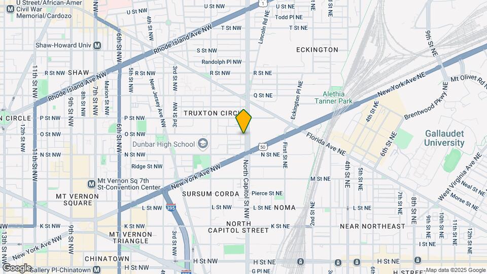 1336 N Capitol St NW, Unit Penthouse Map and Location Details